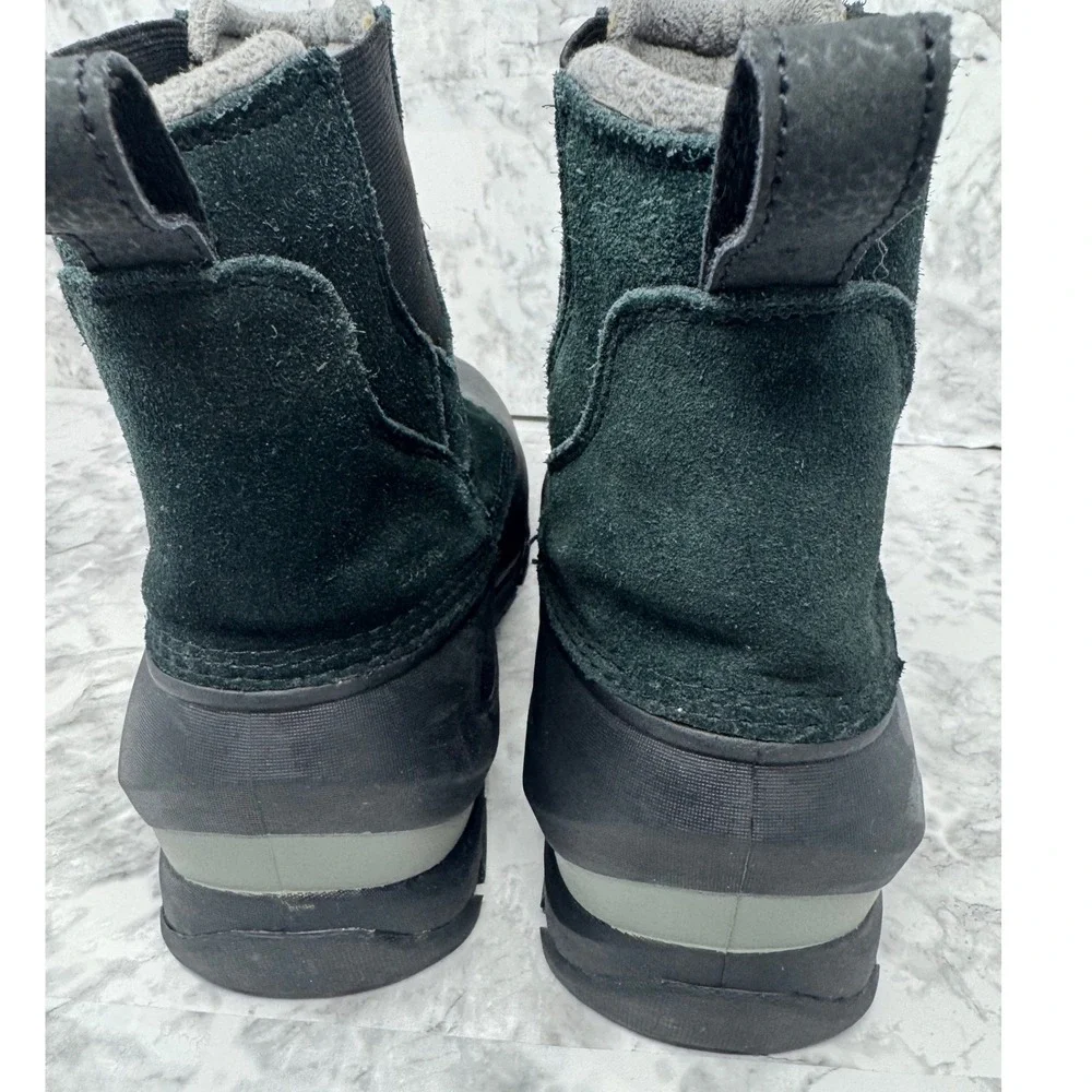 Sorel‎ 🎱Buxton Pull On Waterproof Winter Boots Mens 9.5 Black Suede waterproof
